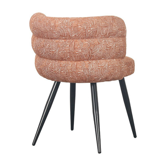 Cloud Stoel Safiya Terracotta (Set van 2) - Pole To Pole — zijaanzicht