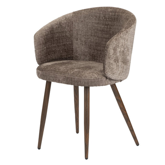 Luna Chair Mink (Set van 2) – Eetkamerstoelen — zijaanzicht