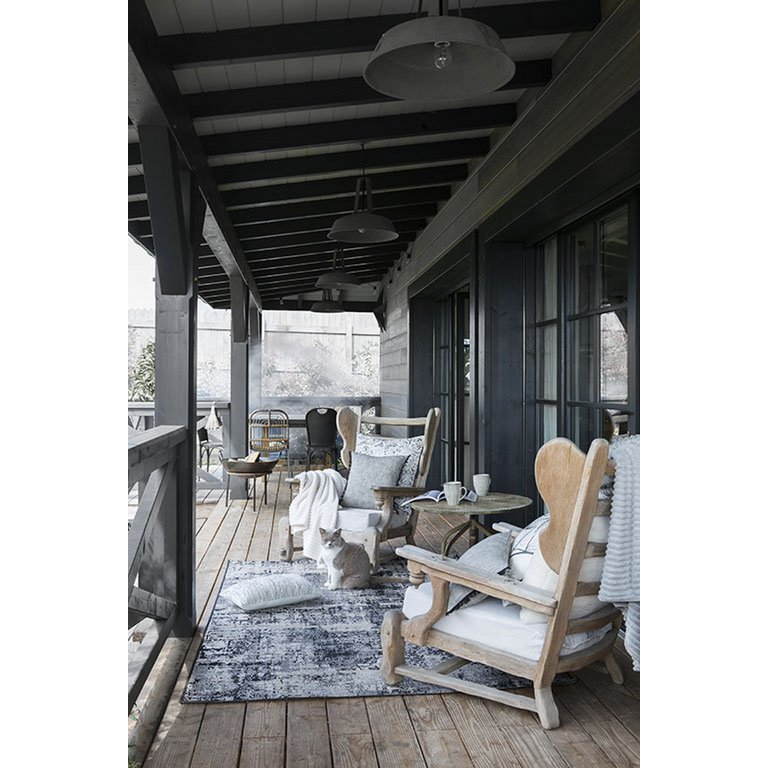 Zwart vloerkleed Catania 60 x 110