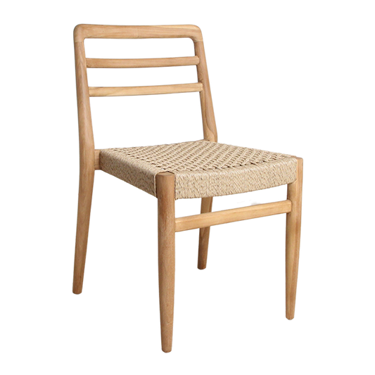 Verano teakhouten tuinstoel - Naturel — zijaanzicht