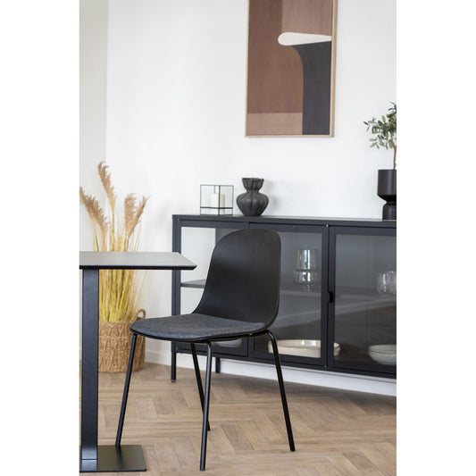 House Nordic Madalena Eetkamerstoel Zwart – Set van 2