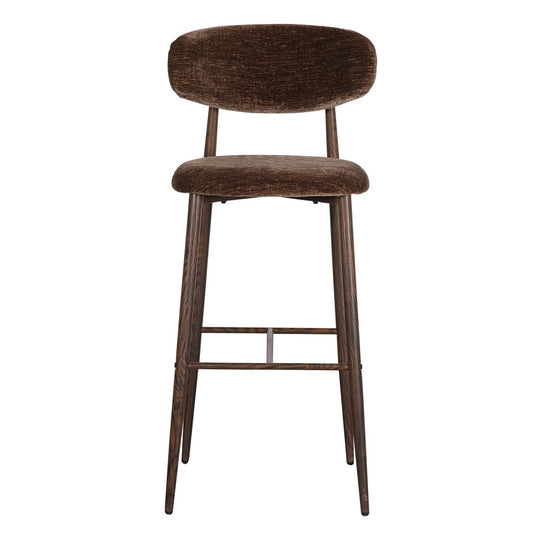 Japandi Bar Chair Umber (set van 2) — zijaanzicht