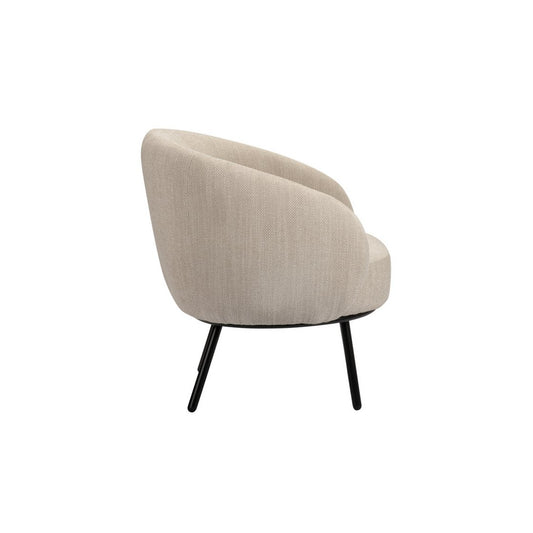 Mars Lounge Chair Beige – Pole To Pole — zijaanzicht