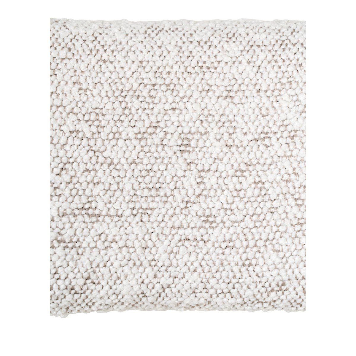 Badalona Counter Chair - Wit Bouclé, zwarte poten, 46x39x90 cm