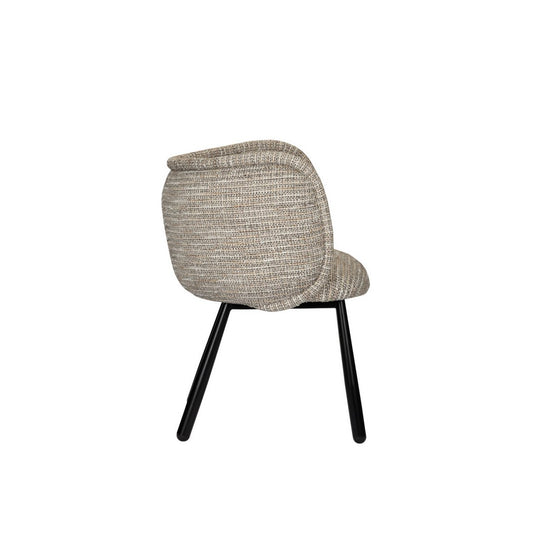 Panda Fauteuil Coco – Zachte bouclé look met zwarte poten - Pole To Pole — zijaanzicht