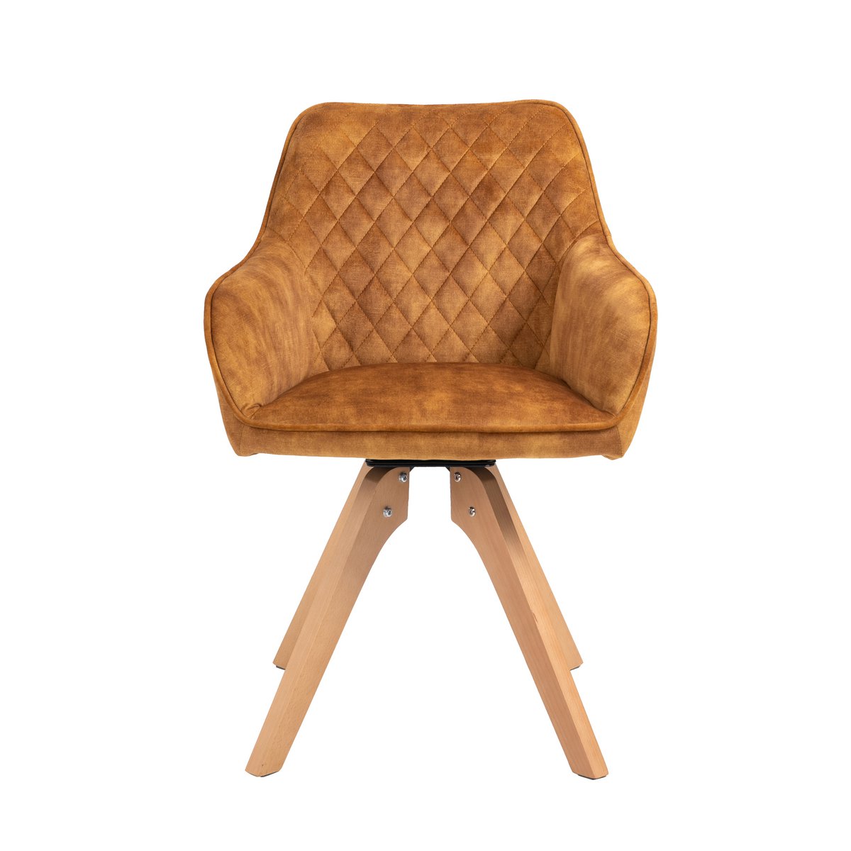 SalesFever eetkamerstoel vintage fluweel velours – goud