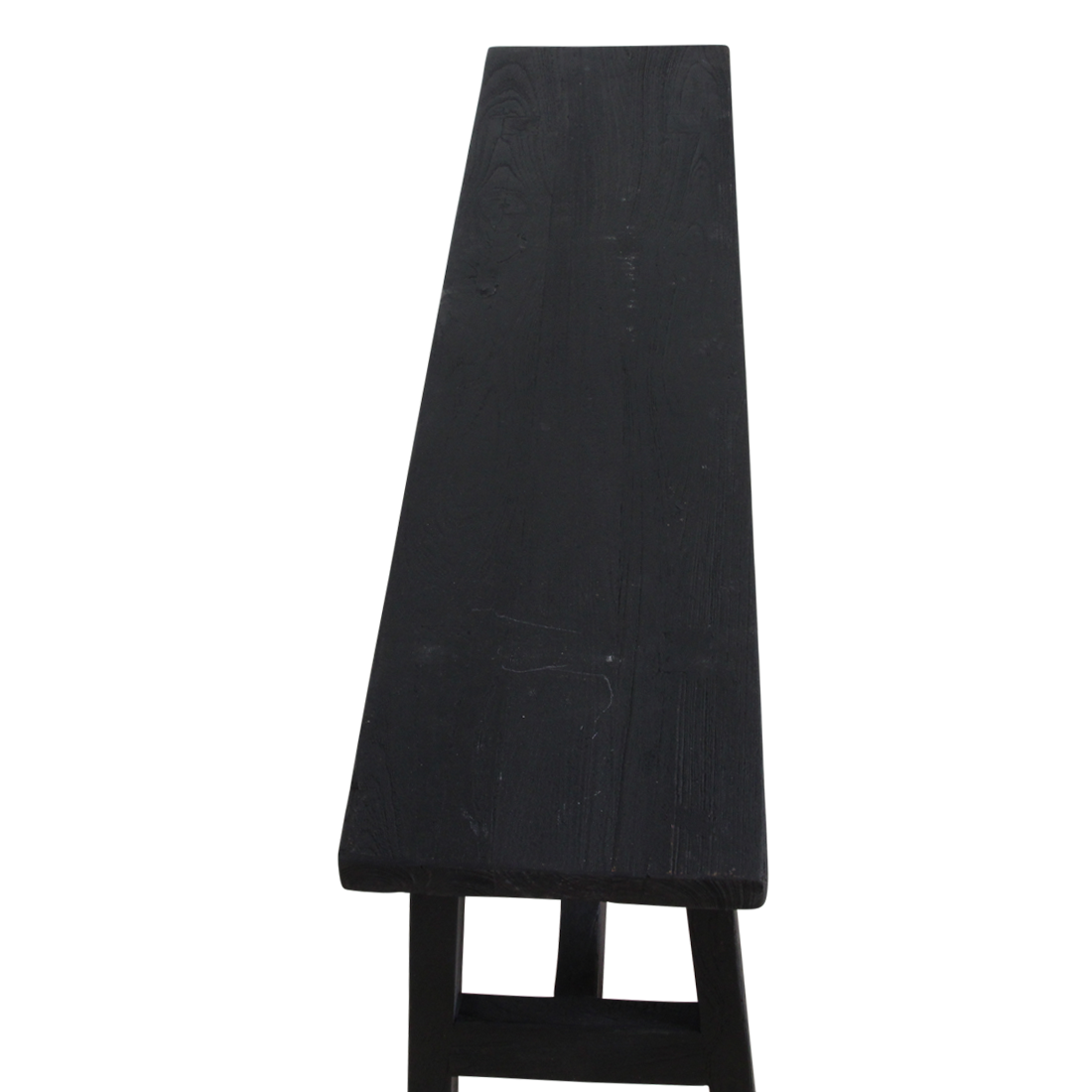 Zwart 'Bus Stop' Bankje Large – Raw Materials — schuine hoek — MEUBELIER