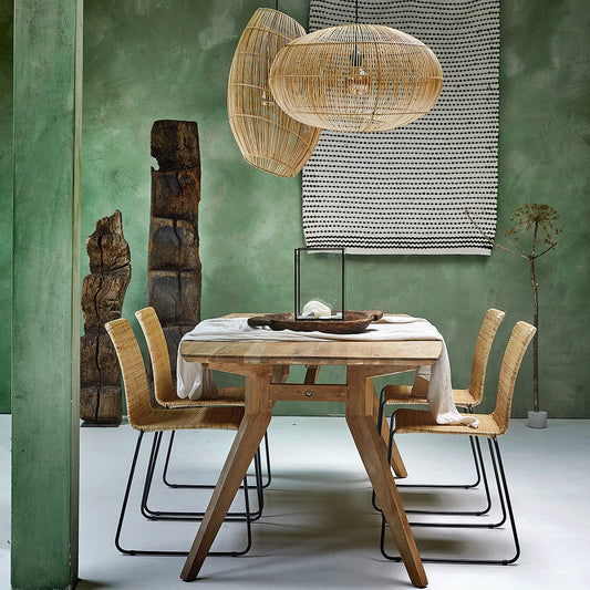 Studio teakhouten eettafel – warm, modern en FSC-gecertificeerd