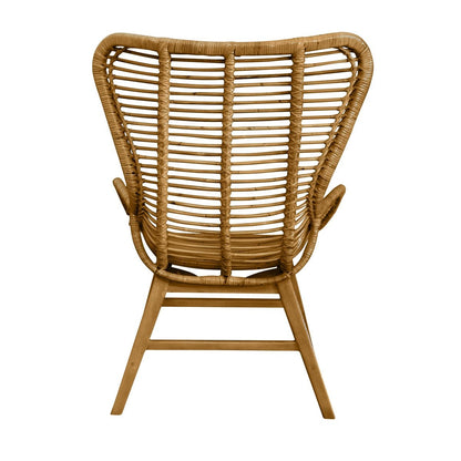 Tom Tailor fauteuil van rotan – gerecycled teakhout, handgemaakt — maatoverzicht — MEUBELIER