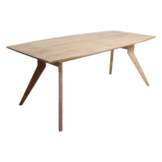 Studio teakhouten eettafel – warm, modern en FSC-gecertificeerd