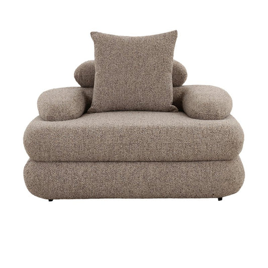 Cairo Loungestoel Sand Bouclé — fauteuil kopen bij MEUBELIER