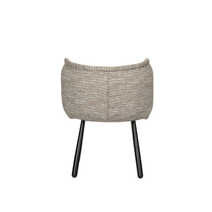 Panda Fauteuil Coco – Zachte bouclé look met zwarte poten - Pole To Pole — achteraanzicht — MEUBELIER