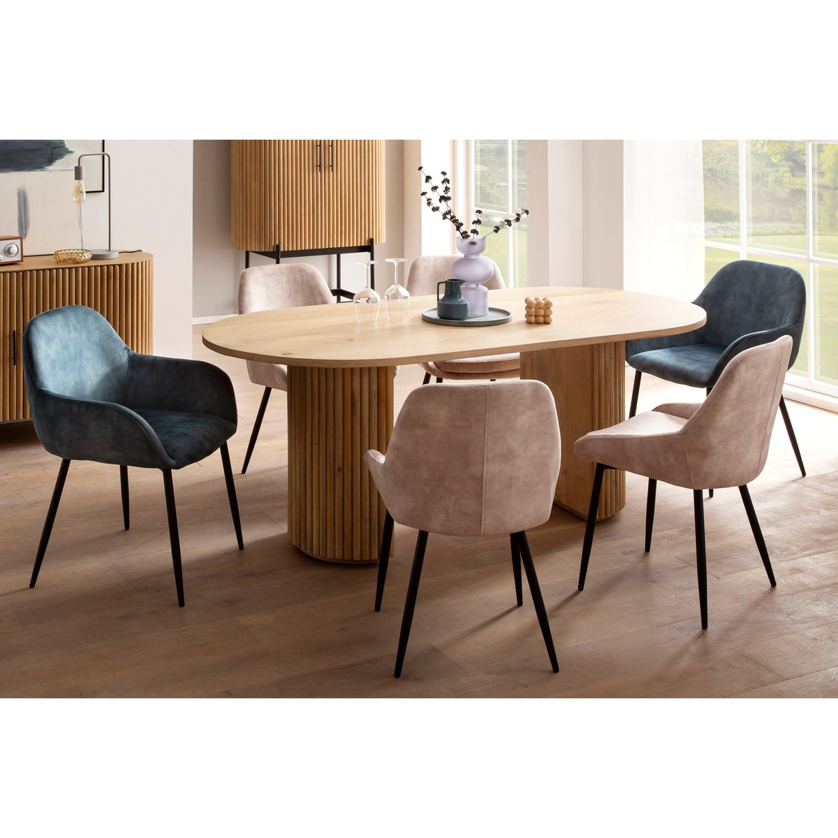 Tom Tailor T-RIBBED TABLE LARGE – eettafel 180 x 90 cm (mangohout)