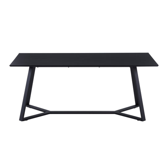 Tafel 180x90 cm – Stijlvolle eettafel met melamine blad en zwart metalen frame