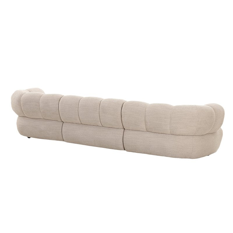 Bank New York 4-zits Beige – Modulair design | Pole To Pole — achteraanzicht — MEUBELIER