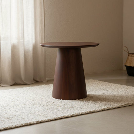 Bullnose Cone bijzettafel 50 cm – massief mangohout — bijzettafel kopen bij MEUBELIER