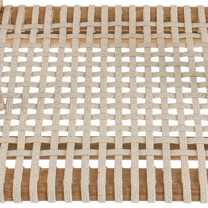 Trikeri tuinstoel van gerecycled teakhout — schuine hoek — MEUBELIER