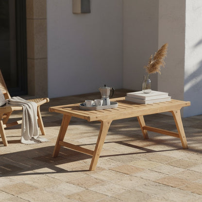 Odin tuintafel/salontafel van teakhout – Scandinavisch en weerbestendig