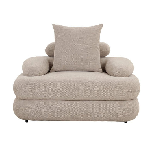 Cairo Loungestoel Beige — fauteuil kopen bij MEUBELIER