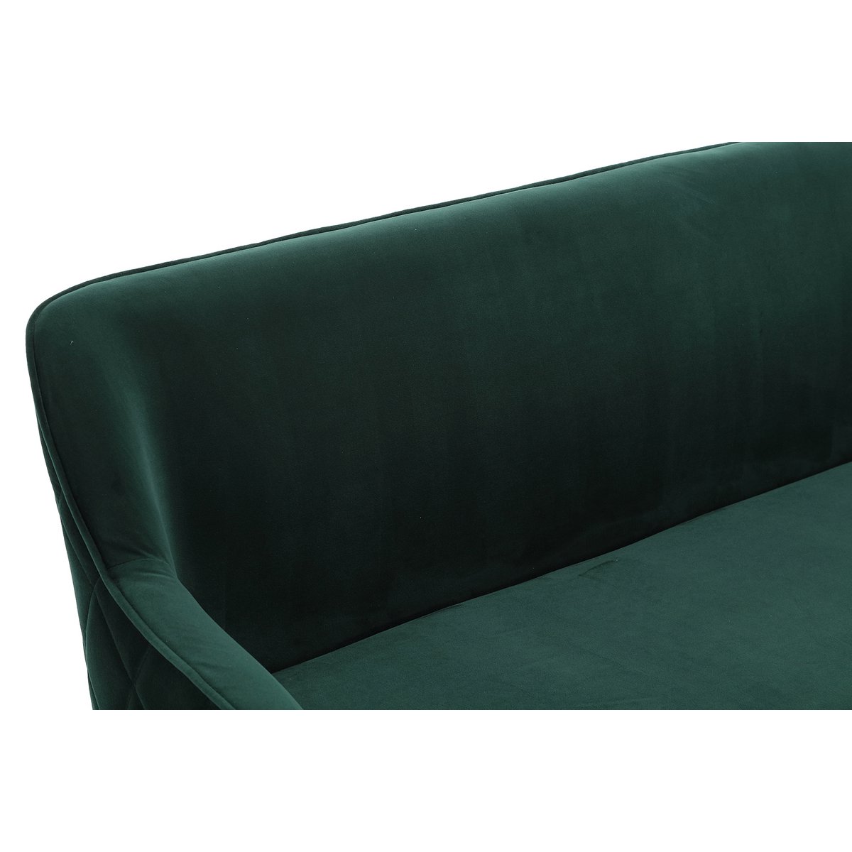 Bank 160 cm fluweel dennengroen – luxe eetkamerbank met armleuningen