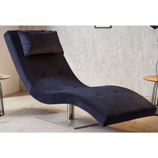 Relax ligbed fluweel blauw – SalesFever