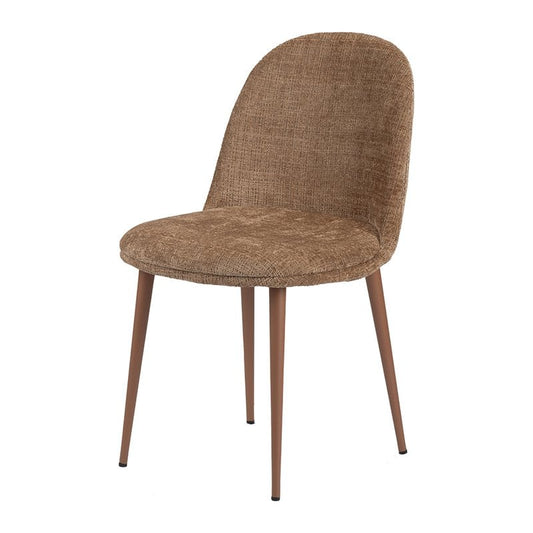Eierstoel Karamel – set van 2 — zijaanzicht