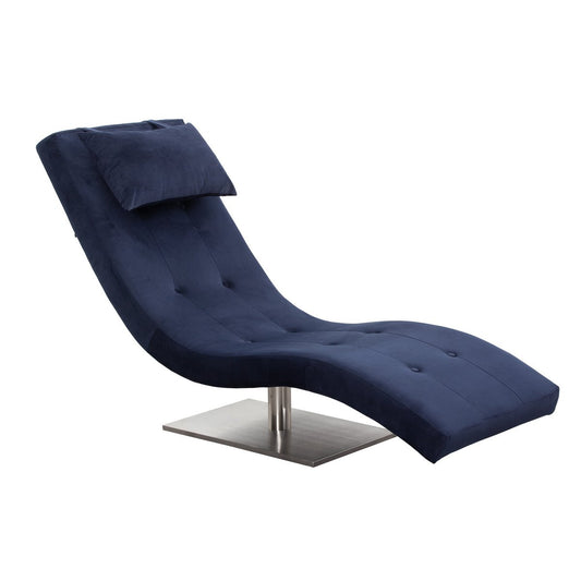 Relax ligbed fluweel blauw – SalesFever