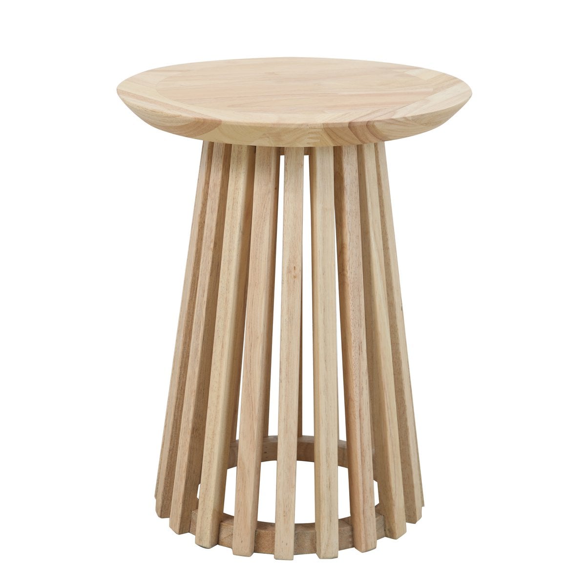 Zijtafel – ronde houten bijzettafel 40x50 cm (100 kg) — detailopname — MEUBELIER