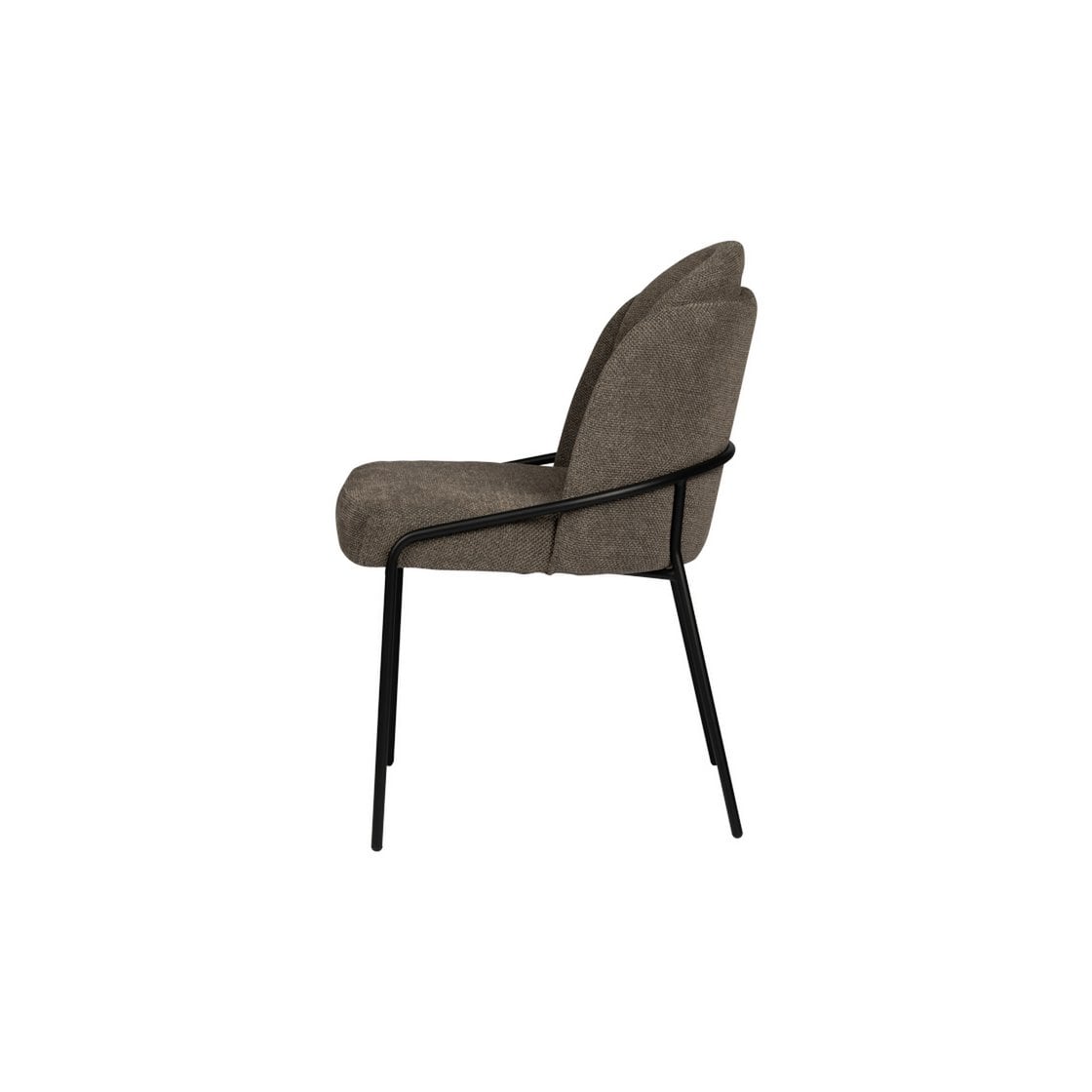 Fjord Stoel Taupe – Set van 2 — close-up materiaal — MEUBELIER