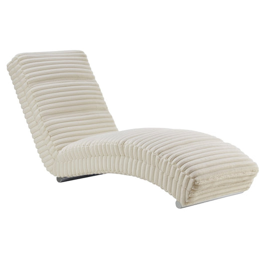 Chaiselongue plüschkoord beige —  kopen bij MEUBELIER