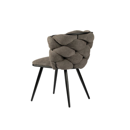 Schommelstoel Taupe (Set van 2) – Rock chair — schuine hoek — MEUBELIER