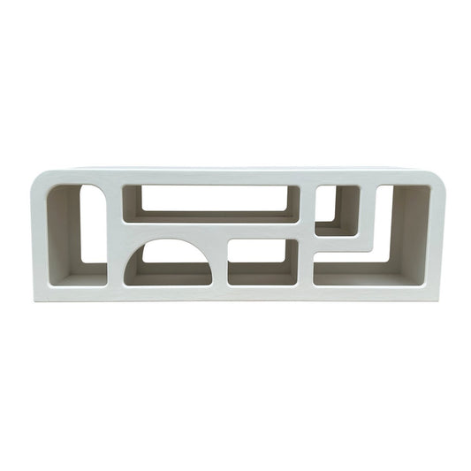 Lowboard met open vakken – Scandinavisch wit – 160 cm