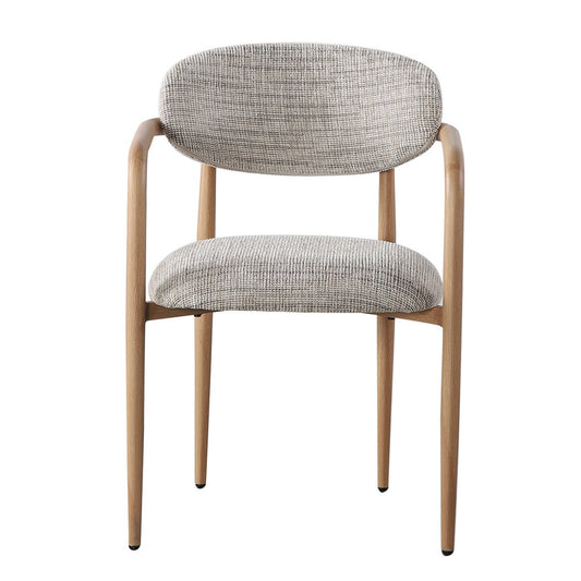 Pole To Pole Sakestoel Okura (set van 2) – Beige Eetkamerstoel