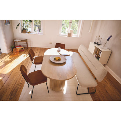 Tom Tailor T-RIBBED TABLE LARGE – eettafel 180 x 90 cm (mangohout)