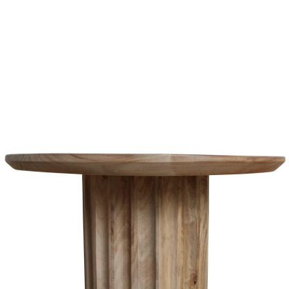 Bullnose bijzettafel naturel 50 cm