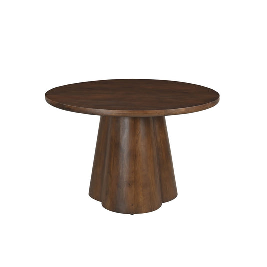 Tafel 120x120 cm – Ronde eettafel van massief mangohout