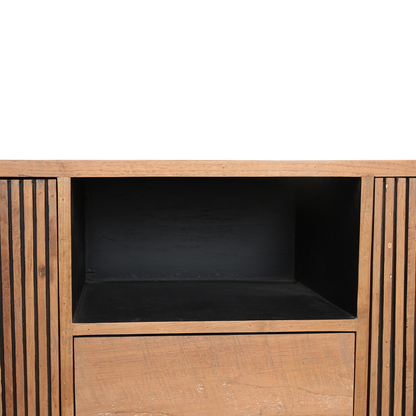 Rhythm teakhouten dressoir – 140x45x85 cm — sfeerimpressie — MEUBELIER