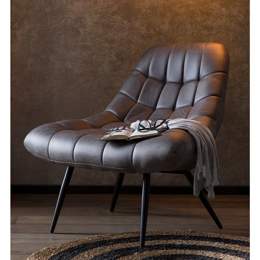 Fauteuil XXL – Kunstleer Donkerbruin — fauteuil kopen bij MEUBELIER