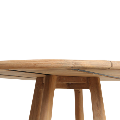 Verano tuintafel Ø 100 cm – Gerecycled teakhout