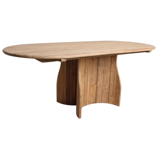 Verano tuintafel 200 cm – Ovale FSC teakhouten buitentafel
