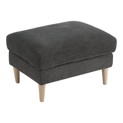 Bologna Poef – Donkergrijs Fluweel 52x68x42 cm | House Nordic