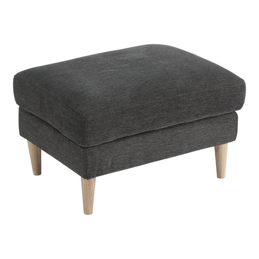 Bologna Poef – Donkergrijs Fluweel 52x68x42 cm | House Nordic