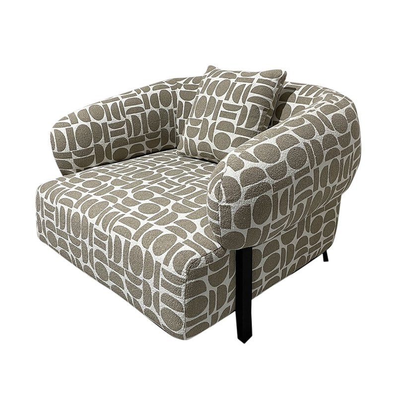 Kathmandu Loungestoel Amon Naturel — detailopname — MEUBELIER