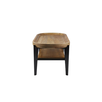 Tom Tailor T-TRAY TABLE LONG salontafel – mangohout & staal (120x50 cm)