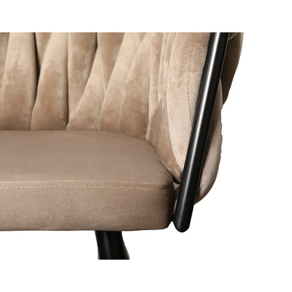 Wave stoel zandwit – Set van 2 — close-up materiaal — MEUBELIER