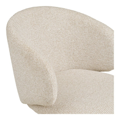 House Nordic Fulham Eetkamerstoel met Draaifunctie – Zand (Set van 2)