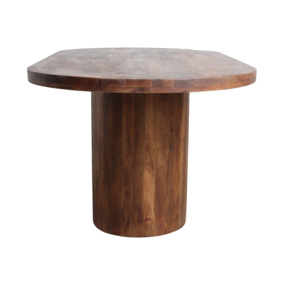 Bullnose langwerpige eettafel van mangohout – 180/200/240 cm