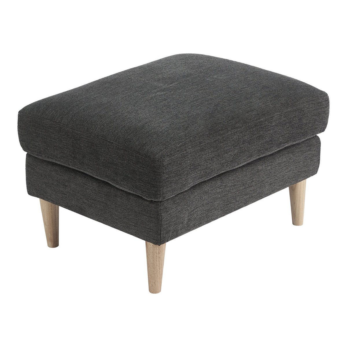 Bologna Poef – Donkergrijs Fluweel 52x68x42 cm | House Nordic