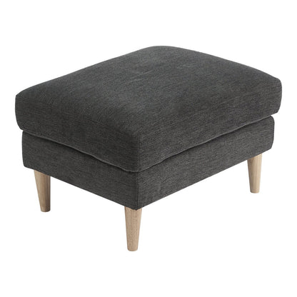 Bologna Poef – Donkergrijs Fluweel 52x68x42 cm | House Nordic