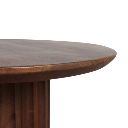 Bullnose bijzettafel bruin 50 cm — sfeerimpressie — MEUBELIER
